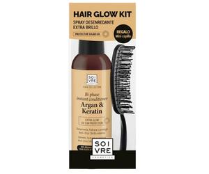 Soivre Hair Glow Kit Spray Desenredante 100ml + Regalo Mini Cepillo