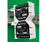 SOIXX Soporte DIN para 2 Shelly Wave, Plus, Gen3, Gen4, 90°