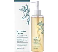 Soja-Gesichtsreinigungsöl, sanfter Reiniger und Peeling, reinigt, reguliert die Talgproduktion, beruhigt und spendet Feuchtigkeit, für alle Hauttypen