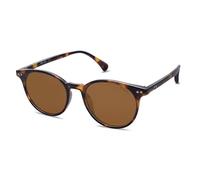 SOJOS Gafas de Sol Hombre Mujer Polarizadas Vintage Redondo Pequeño UV400 Gafas de Sol SJ2113 Con Tortoise/Marrón