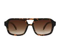SOJOS Gafas de sol retro rectangulares polarizadas SJ2342, concha de tortuga, M