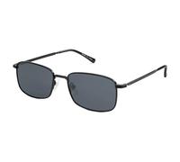 SOJOS Retro Rectangular Metal Polarizado Gafas De Sol Hombre Mujer 90 Cuadrado Moda Clásico UV400 Protección Gafas De Sol SJ1215, negro / azul claro, M