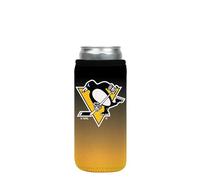 Sok It Can Sok Funda aislante de neopreno reutilizable para latas de soda, pop, cerveza, Seltzer (NHL Pittsburgh Penguins Ombre, funda delgada de 12 onzas)