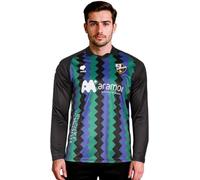 Soka - Camiseta oficial Sociedad Deportiva Huesca Cuarta Equipación Portero 2025-2026, Hombre, Black-Ultraviolet-Slimy Green, M