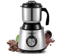 SOKANY 500W Molinillo de café eléctrico, Capacidad 300g, Molinillos de Especias, Acero Inoxidable, para Semillas Especias Frutos Secos Molinillo