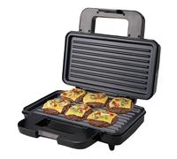 SOKANY SK-227 1000W Panini Press Grill, Revestimiento Antiadherente, Fácil Limpieza, Indicador Luminoso, Asa Toque Frio, Sandwichera eléctrica, Parilla Eléctrica