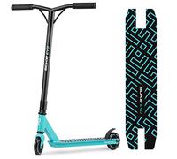 SOKE EVO Stunt Scooter für Extreme Skateparkfahrten - ABEC-9 Carbonlager aus verchromtem Stahl - PU-Räder 88A - Y-Bar-Lenker mit TPR-Griffen - Aluminium-Deck
