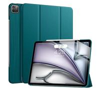 Soke Funda para iPad Pro de 12,9 2021 (5ª generación), ultrafina, ligera, triple plegable, funda inteligente con función de encendido y apagado automático + carga inalámbrica para iPad Pro 12.9, verde