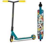 SOKE Stunt Scooter Go - Patinete con rodamientos ABEC 9, Patinete para Adultos y niños, 2 Ruedas, Capacidad de Carga de 100 kg (Azul, Amarillo)