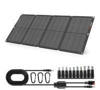 SOKIOVOLA Paneles solares portátiles de 60 W NextGen Kit de cargador de panel solar plegable con 25% de on salida USB-C USB-A, ETFE IP68, panel solar impermeable para viajes al aire libre