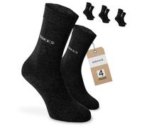 SOKKS Calcetines Ejecutivos Antracita Algodón Pack de 4 Pares Hombre y Mujer T. 39-42