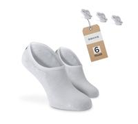 SOKKS Calcetines Invisibles Blancos Algodón Pack de 6 Pares Hombre y Mujer T. 39-42