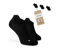 SOKKS Calcetines Running Negros Tejido Técnico Pack de 4 Pares Hombre y Mujer T. 43-46