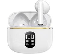 SOKTAMETER Auriculares Bluetooth Inalámbricos, Auriculares Bluetooth 5.3 con 4 ENC Reducción de Ruido Mic Pantalla LED HiFi Sonido Estéreo 42H Tiempo Lectura IP6 Impermeable Deporte Auricular Control