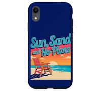 Sol, arena y sin planes Relajante playa Carcasa para iPhone XR