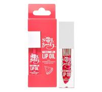 Sol Beauty Aceite Labial Aroma Sandía con Extracto de Sandía y Manteca de Karité, Nutre, Hidrata y Suaviza tus Labios, Aceite Labial Amigable con Veganos y Libre de Crueldad 3g