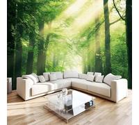 Sol Bosque Papel Pintado 200 x 140 cm 3D Árbole Mural de pared Fotomurales Tejido No Tejido Fuera De La Ventana Papel Tapiz Grande Murales Fotográfico Moderno Decoración de Paredes W-289