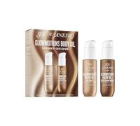 Sol de Janeiro GLOWMOTIONS DUO SET, aceite corporal con brillo, dos acabados, fragancia Cheirosa 62™, fórmula nutritiva, tamaño de viaje