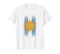 Sol De Mayo Bandera Uruguay Rayas Verticales Camiseta