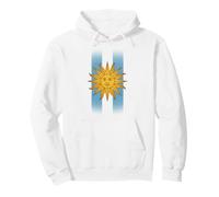 Sol De Mayo Bandera Uruguay Rayas Verticales Sudadera con Capucha