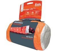 SOL®Escape Lite Bivvy naranja duradero, resistente al agua, resistente al viento, refleja el 70% del calor corporal, transpirable, ligero, 155 g, evita la condensación, deportes acuáticos, senderismo,