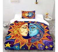 Sol Juego De Cama Tamaño Elegant Comfort Lujoso Original Bedding Funda De Edredón 2 Piezas - 1 Funda De Almohada(50 * 75) Single（135x200cm）