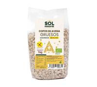 SOLNATURAL Copos Avena Grueso S/G Familiar Bio 1 Kg, Estándar, Único