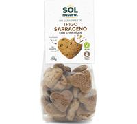 Corazones de trigo Sarraceno con chocolate y sirope maiz bio 250g Sol Natural
