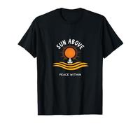 Sol por Encima de la Paz Dentro de la Calma del Yoga Camiseta