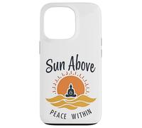 Sol por Encima de la Paz Dentro de la Calma del Yoga Carcasa para iPhone 13 Pro