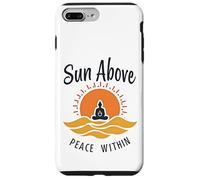 Sol por Encima de la Paz Dentro de la Calma del Yoga Carcasa para iPhone 7 Plus/8 Plus