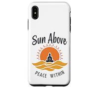Sol por Encima de la Paz Dentro de la Calma del Yoga Carcasa para iPhone XS MAX
