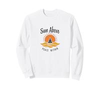 Sol por Encima de la Paz Dentro de la Calma del Yoga Sudadera