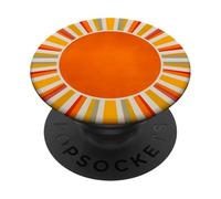 Sol Rayas Retro Colores Atardecer Patron Impresion PopSockets PopGrip Adhesivo