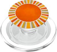 Sol Rayas Retro Colores Atardecer Patron Impresion PopSockets PopGrip para MagSafe