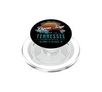 Sol Retro con Forma de Oso de Las Grandes Montañas Humeantes de Pigeon Forge, Tennessee PopSockets PopGrip para MagSafe
