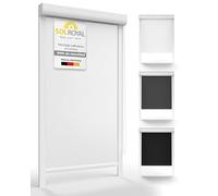Sol Royal - Estores Enrollable Sol Reflect K24-100x175 cm - Persiana oscurecente con rieles de guía - Blanco