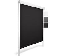 Sol Royal - Estores Enrollable Sol Reflect K24-100x175 cm - Persiana oscurecente con rieles de guía - Negro