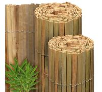Sol Royal FSC® Valla de Protección Bambú Natural 160x600 cm - Visual y Viento de Caña Balcones Terrazas y Jardín - Robusto Biombo de Bambú Resistente a la Intemperie - SolVision B89