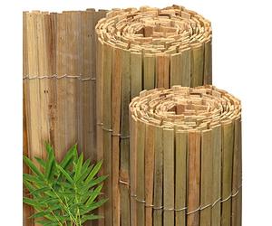 Sol Royal FSC® Valla de Protección Bambú Natural 160x600 cm - Visual y Viento de Caña Balcones Terrazas y Jardín - Robusto Biombo de Bambú Resistente a la Intemperie - SolVision B89
