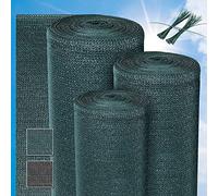 Sol Royal Malla Ocultacion Jardin Exterior 10m x 2m - Malla sombreo 165 g/m² - Tela Ocultacion Verde para Jardín, Huerto, Balcón y Vallas - SG80