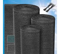 Sol Royal Malla Ocultacion Jardin Exterior 50m x 1m - Malla sombreo 165 g/m² - Tela Ocultacion Antracita para Jardín, Huerto, Balcón y Vallas - SG80