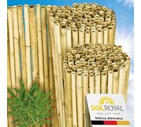 Sol Royal Premium Cañizo de Bambú Brillante 90 cm Altura - Cañizo Jardin Ocultacion Exterior Robusto Cañizo Bambu Terraza Resistente a Intemperie - Malla Protectora Privacidad Balcon 90x250 cm - B99