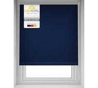 Sol Royal Sol Decor T42 Persiana Opaca y Térmica para Ventanas 110x160 cm - Pantalla con o sin Taladro Ajustable a Continuación - Persiana Azúl Antideslumbrante Duradera y Resistente