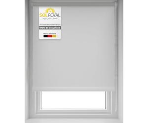 Sol Royal Sol Decor T42 Persiana Opaca y Térmica para Ventanas 65x160 cm - Pantalla con o sin Taladro Ajustable a Continuación - Persiana Blanca Antideslumbrante Duradera y Resistente