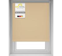Sol Royal Sol Decor T42 Persiana Opaca y Térmica para Ventanas 80x220 cm - Pantalla con o sin Taladro Ajustable a Continuación - Persiana Crema Antideslumbrante Duradera y Resistente