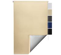 Sol Royal Sol Decor T42 Persiana Opaca y Térmica para Ventanas 90x220 cm - Pantalla con o sin Taladro Ajustable a Continuación - Persiana Crema Antideslumbrante Duradera y Resistente
