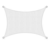 Sol Royal Toldo de terraza SolVision Vela de Sombra Parasol protección UV | 2x3m 200x300cm blanco PES repelente del agua UV balcón rectangular jardín PS9