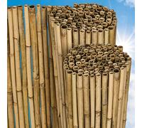 Sol Royal valla de bambú protectora con cañas gruesas para balcones cerca