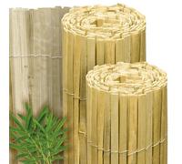 Sol Royal valla de protección bambú brillante para jardín exterior robusto | 100x600cm cañizo resistente a intemperie malla protectora ocultación privacidad balcón terraza B55 partido clima B33